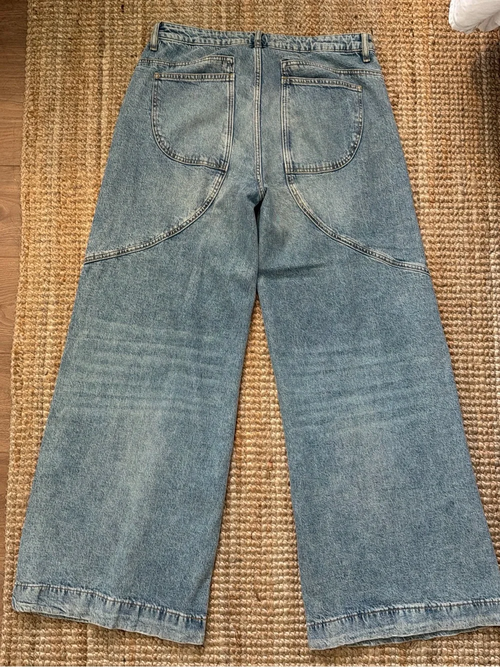 Wide Leg Women's Jeans in Light Blue